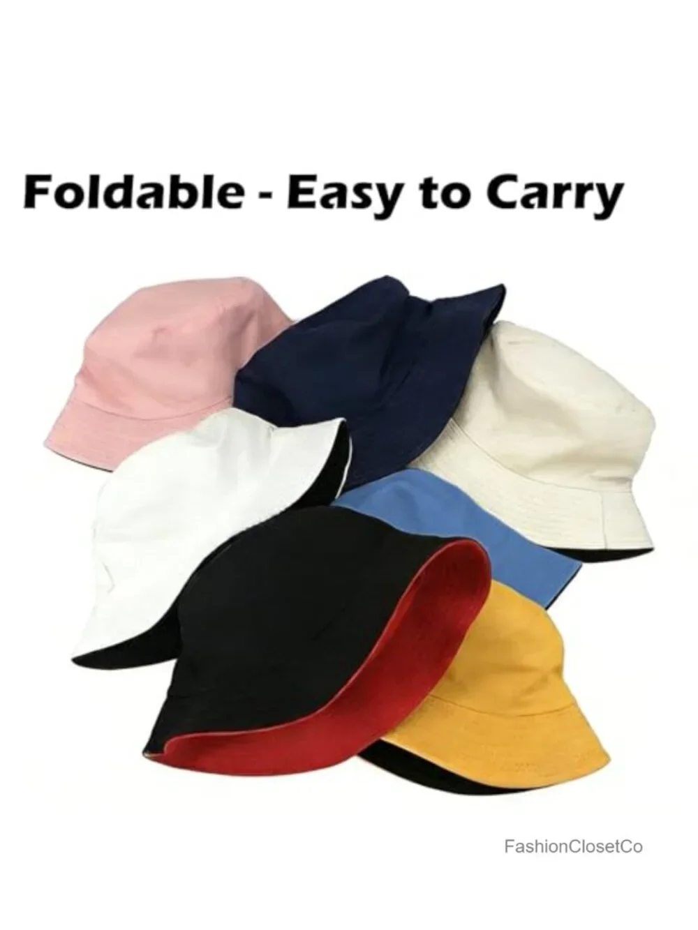 2-in-1 Reversible Bucket Hat UPF 50+ Sun Protection for Fishing Travel Sports